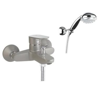 Μπαταρία Λουτρού Πλήρης Γκρι/Χρωμέ Fiore Kevon Chic 81GΧ8150