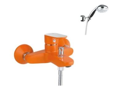 Μπαταρία Λουτρού Πλήρης Πορτοκαλί/Χρωμέ Fiore Kevon Chic 81OΧ8150