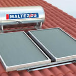 Ηλιακός Θερμοσίφωνας Maltezos Glass Κεραμοσκεπής GL-2E 160L 2 Συλλέκτες 90 x 150