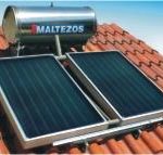 Ηλιακός Θερμοσίφωνας Maltezos INOX 2E 200L 2 SAC  100 x150 Κεραμοσκεπής