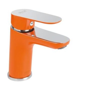 Μπαταρία Νιπτήρος Πορτοκαλί/Χρωμέ Fiore Kevon Chic 81ΟΧ8120