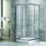 Καμπίνα Ντους Τετράγωνη Παραλληλόγραμμη Διάφανη