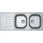 Franke Νεροχύτης Αντιστρεφόμενος New Value OLL 621 Σαγρέ Inox Ένθετος 3011551022