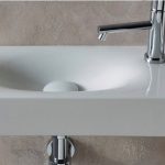 Scarabeo Hung 1512 50x22cm Λευκός Κρεμαστός Νιπτήρας Μπάνιου