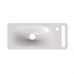 Scarabeo Hung 1512 50x22cm Λευκός Κρεμαστός Νιπτήρας Μπάνιου - Image 3
