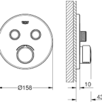 Grohe Smart Control 29145000 Μπαταρία Λουτρού 2 Εξόδων - Image 2
