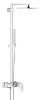 Grohe Eurocube 23147001 Σύστημα Ντουζ με Αναμεικτική Μπαταρία Ντουζιέρας με τετράγωνη κεφαλή 23x23