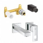 Grohe Eurocube Επίτοιχη Μπαταρία Νιπτήρα 23εκ. 23447000 - Image 2