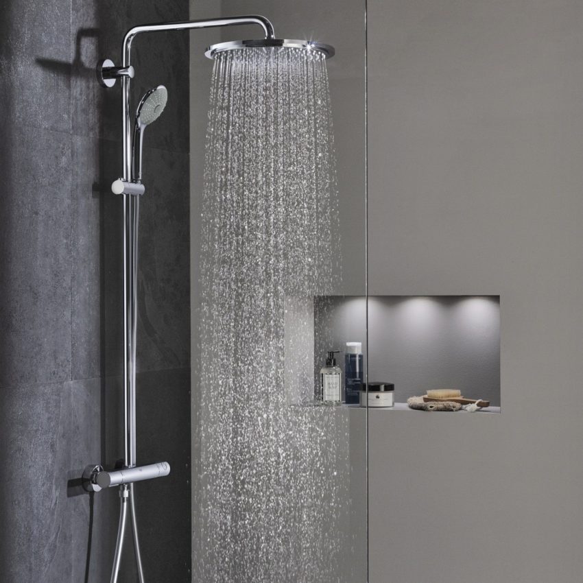 Thermostatic shower column / with hand shower Grohe Euphoria XXL 310 26075000 Στήλη Ντουζ με Θερμοστατική Μπαταρία Ντουζιέρας ø31cm - Image 2