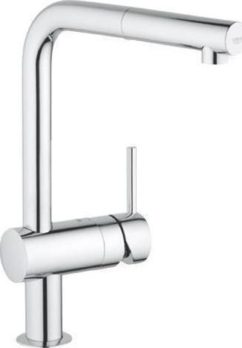 Grohe Minta 32168000 Μπαταρία Κουζίνας με υψηλό ρουξούνι και σπιράλ