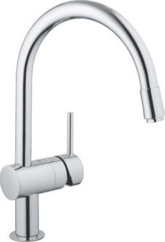 Grohe Minta 32918000 Μπαταρία κουζίνας με υψηλό ρουξούνι και σπιράλ