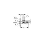 GROHE 22041000 Γωνιακός Διακόπτης - Image 2