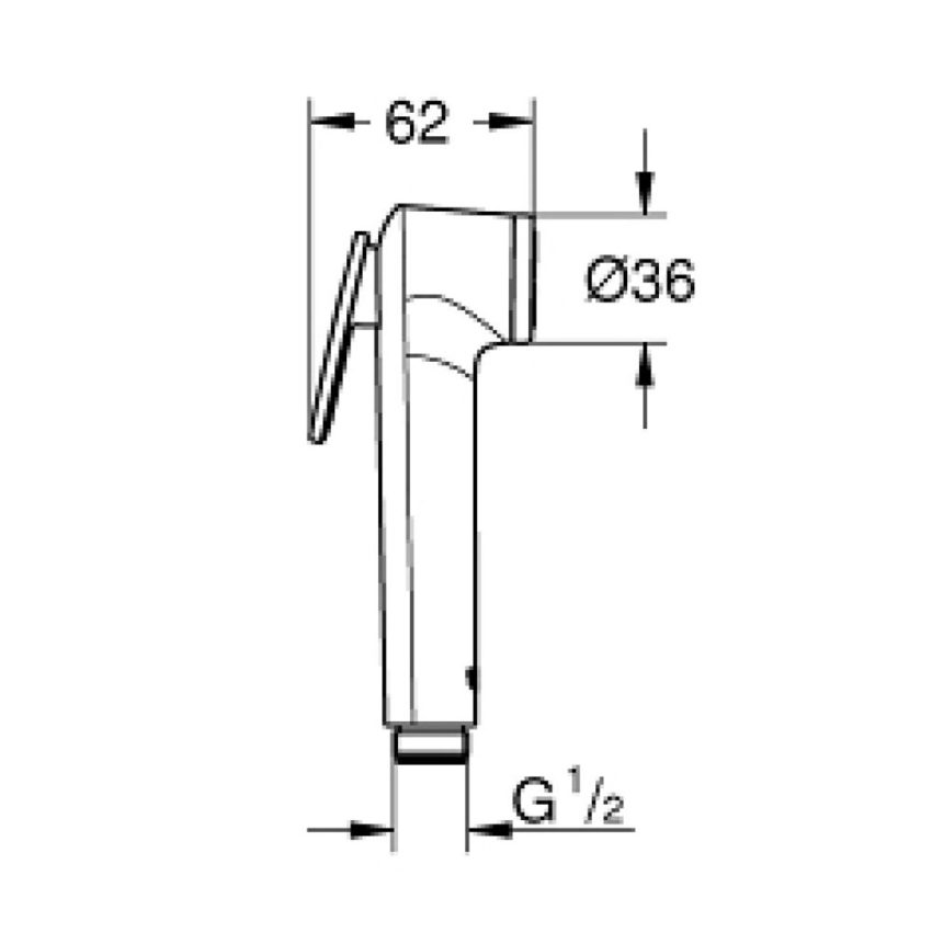 sx-27512001 Grohe Tempesta-F Trigger Spray 27512001 Τηλέφωνο χρωμέ - Image 3