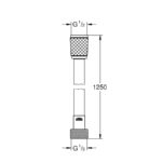 Grohe Relexa Flex Σπιράλ 1,25m - Image 2