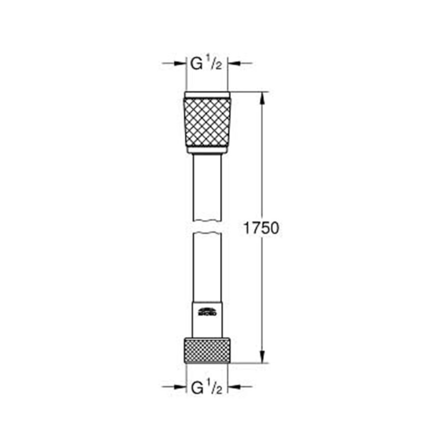 sx-28154001 Grohe Relexa Flex σπιράλ 1,75m - Image 2