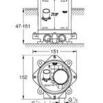 Grohe 29086000 Εσωτερικά μέρη Επιδαπέδιας Μπαταρίας - Image 2