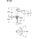 Grohe EuroSmart Cosmopolitan 30193000 Μπαταρία Κουζίνας - Image 4