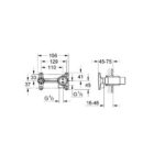 GROHE Εντοιχιζόμενος Μηχανισμός Μπαταριών Νιπτήρος 32635000 - Image 2