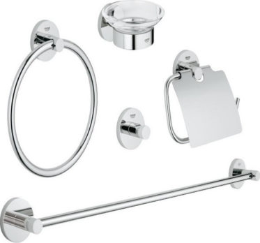 Grohe Essentials New 40344001 Σετ Αξεσουάρ Μπάνιου 5 Τεμαχίων