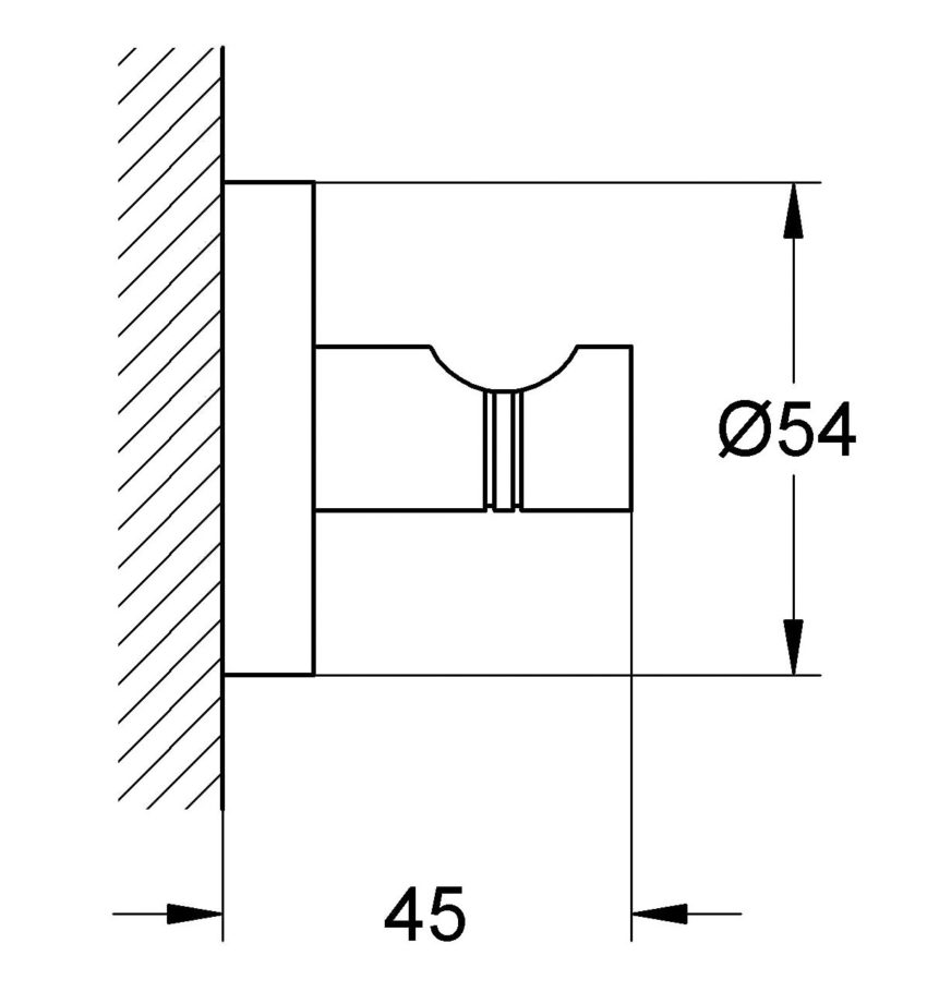 sx-40364001 Grohe Essentials New 40364001 Άγκιστρο Μονό - Image 3