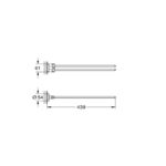 Grohe Essentials New 40371001 Πετσετοκρεμάστρα Διπλή 45 Cm - Image 2