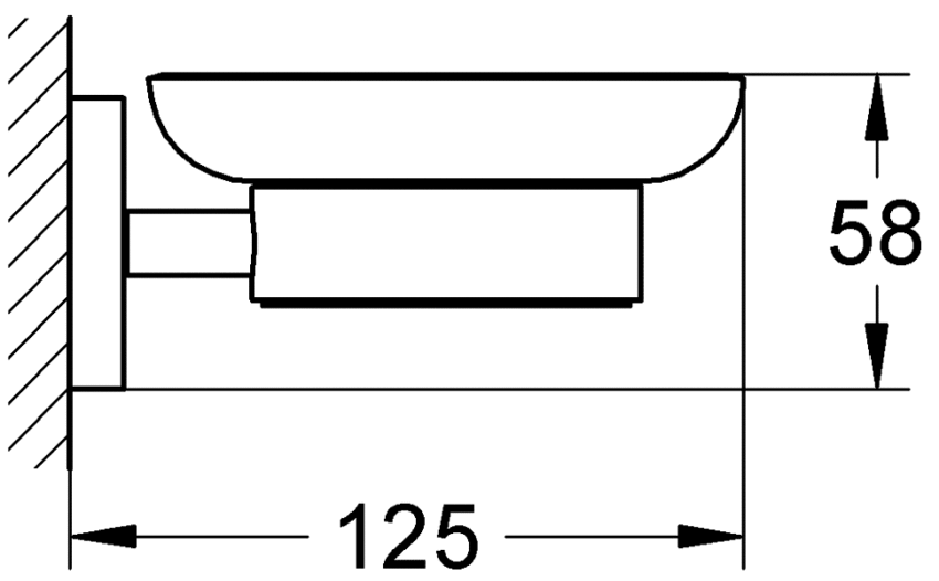 Grohe Essentials New 40444001 Σαπουνοθήκη Με Βάση - Image 3