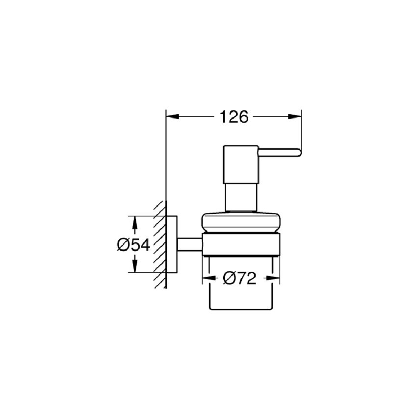 sx-40448001 Grohe Essentials New 40448001 Dispenser Σαπουνιού Με Βάση - Image 2