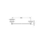 Grohe Essentials New 40688001 Πετσετοκρεμάστρα 50,4 cm - Image 2