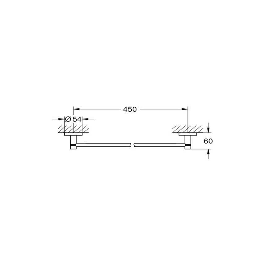 sx-40688001 Grohe Essentials New 40688001 Πετσετοκρεμάστρα 50,4 cm - Image 2