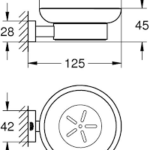 Grohe Essentials Cube New 40754001 Ποτηροθήκη Με Βάση - Image 2