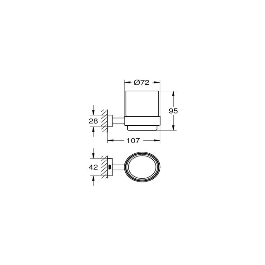 sx-40755001 Grohe Essentials Cube New 40755001 Σαπουνοθήκη Με Βάση - Image 2