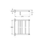 Grohe Essentials New 40800001 Ραφιέρα - Πετσετοκρεμάστρα 60,4 cm - Image 3