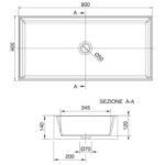 Scarabeo Teorema 80 5102 Νιπτήρας Επιτραπέζιος Πορσελάνη 80x40εκ. - Image 3