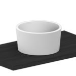 Scarabeo Bucket 8807 Ø42cm Λευκός Επιτραπέζιος Νιπτήρας Μπάνιου - Image 3