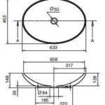 Scarabeo Neck 8045 Επιτραπέζιος/Επικαθήμενος Νιπτήρας Μπάνιου 63x45cm - Image 4