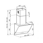 Pyramis Livelo 60cm Μαύρο Απορροφητήρας Τζάκι 065019601 - Image 2