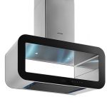 Pyramis Corso 90 cm Ανοξείδωτος με Μαύρο Γυαλί Απορροφητήρας 065021701