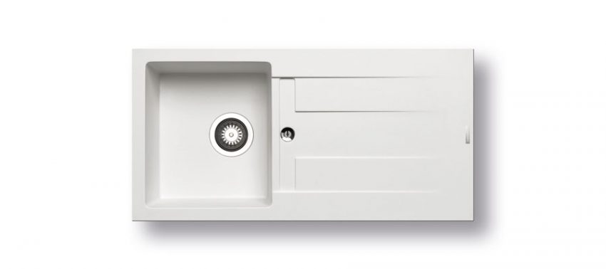 Νεροχύτης Pyramis Athlos 86X43.5 1B 1D Snow 070009711 - Image 1