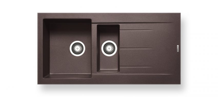 Νεροχύτης Pyramis Alazia 100x50 1 1/2B Chocolate 070069511 - Image 1