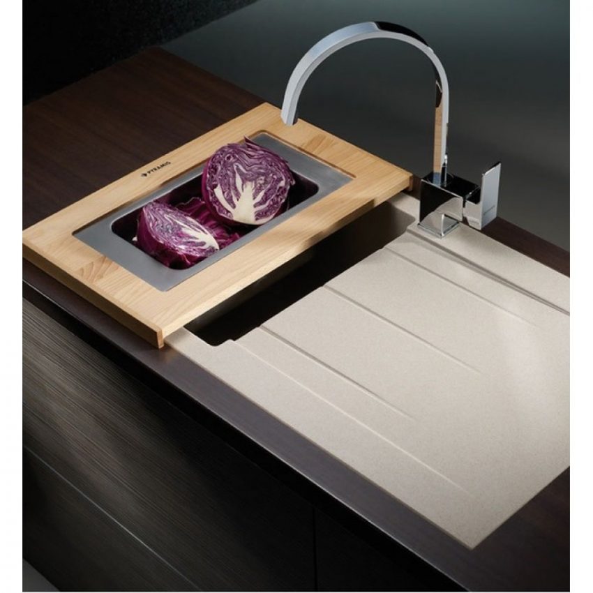 Νεροχύτης Pyramis Alazia 86x50 1B 1D Snow 079811311 - Image 2