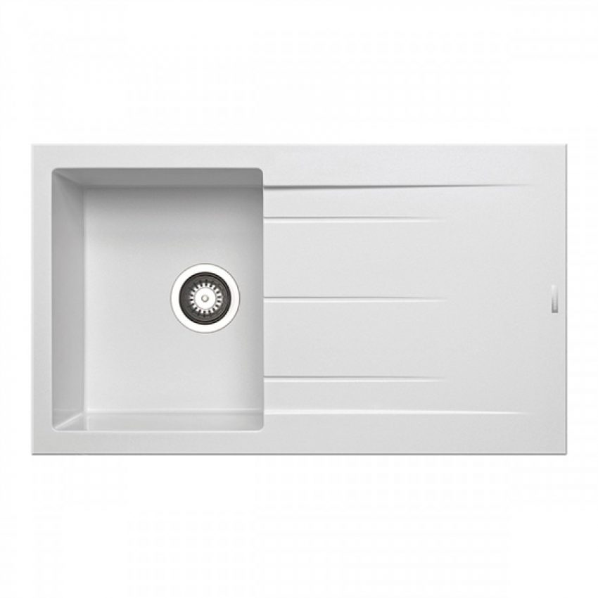 Νεροχύτης Pyramis Alazia 86x50 1B 1D Snow 079811311 - Image 1