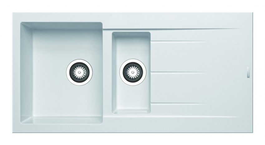 079812111 Νεροχύτης Pyramis Alazia 100x50 1 1/2B 1D Snow 079812111 - Image 1