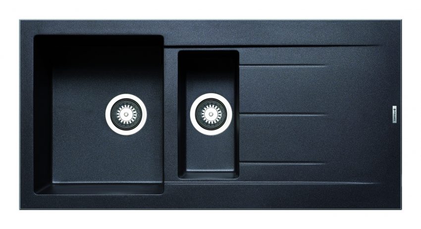 079812211 Νεροχύτης Pyramis Alazia 100x50 1 1/2B 1D Carbon 079812211 - Image 1