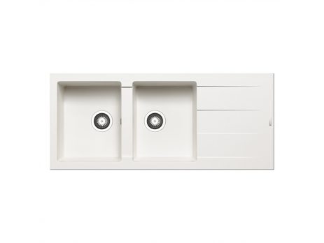 Νεροχύτης Pyramis Alazia 116x50 1 3/4B 1D Snow 079812511