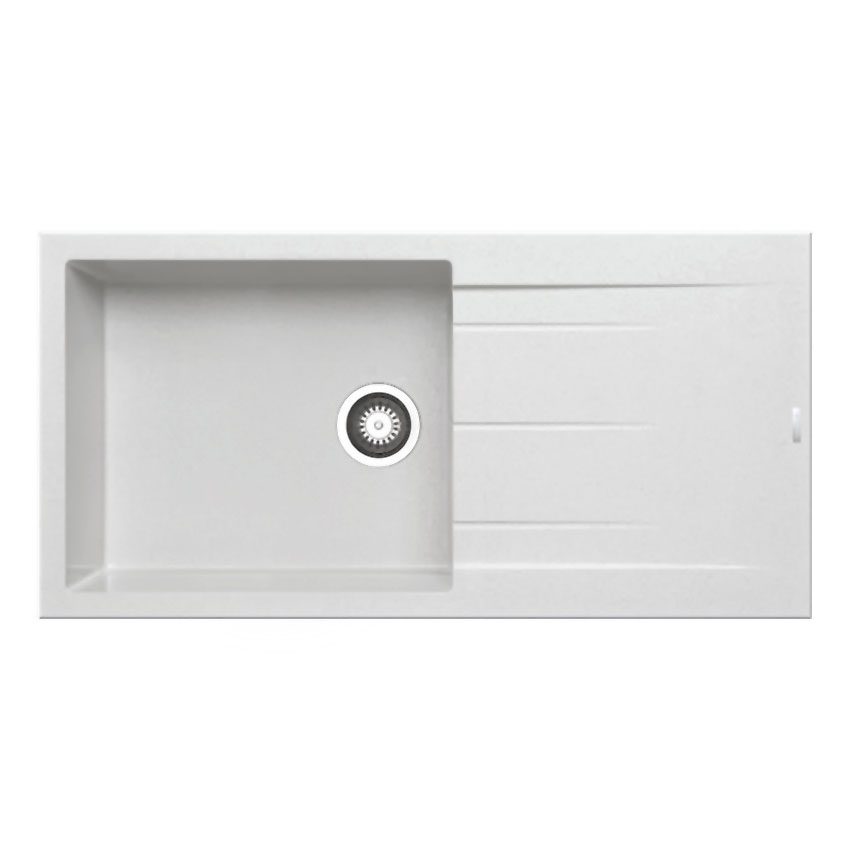 Νεροχύτης Pyramis Alazia 100x50 1B 1D Snow 079813811 - Image 1