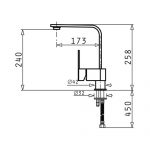 Μπαταρία Κουζίνας Pyramis Espressivo Χρωμέ Ecoline 090900201 - Image 2