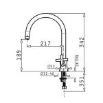 Pyramis Μπαταρία κουζίνας χρωμέ Alegreto 095131001 - Image 2