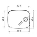 Νεροχύτης Pyramis Iris 50X40   Φ92 100008401 - Image 2