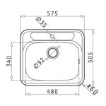 Νεροχύτης Pyramis Bowl Atria 100081501 - Image 2