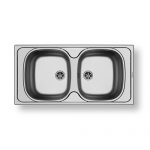 Νεροχύτης Inox Pyramis Basic E 33/33 86X43,5 100150801